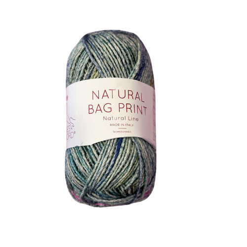 Natural Bag print - blau grün (Fb. 13)
