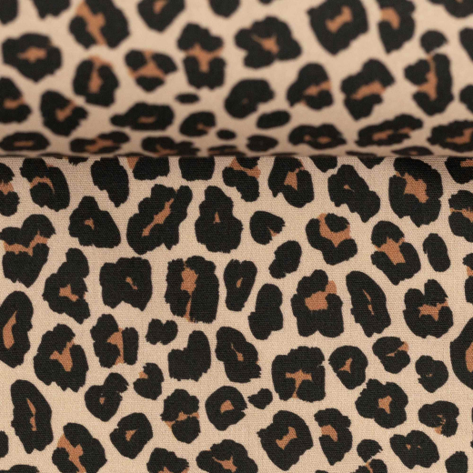 Baumwolle - leo beige - animal - Swafing