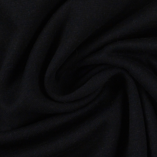 60cm Reststück - Vanessa *neu* Jersey Uni schwarz (fb.299)