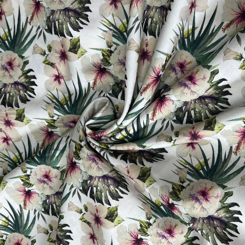Baumwolle - Hibiskusblüte
