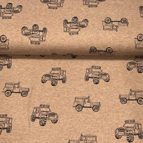 Jersey Melange - Autos - Taupe