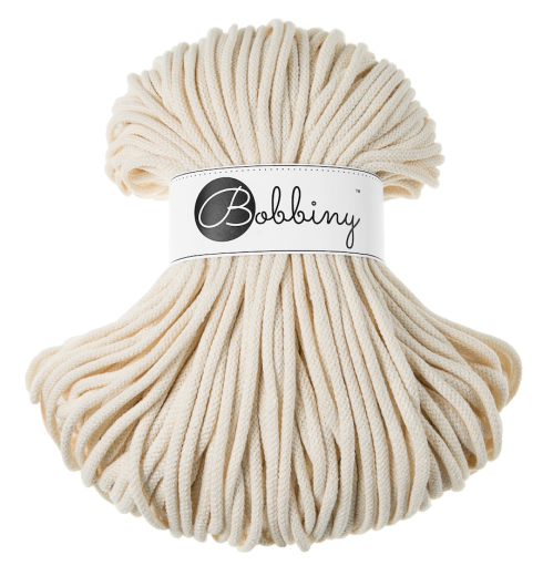 Bobbiny Premium 5 mm Flechtkordeln in Natural
