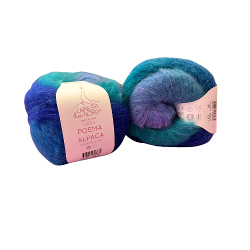 Poema Alpaca - Farbverlauf (Fb. 100/blau/grün)