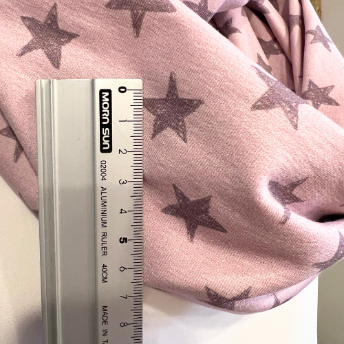 Loopschal in rosa mit Sternen