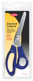 Zackenschere mit KST Griff blau - rostfreier Edelstahl 235mm