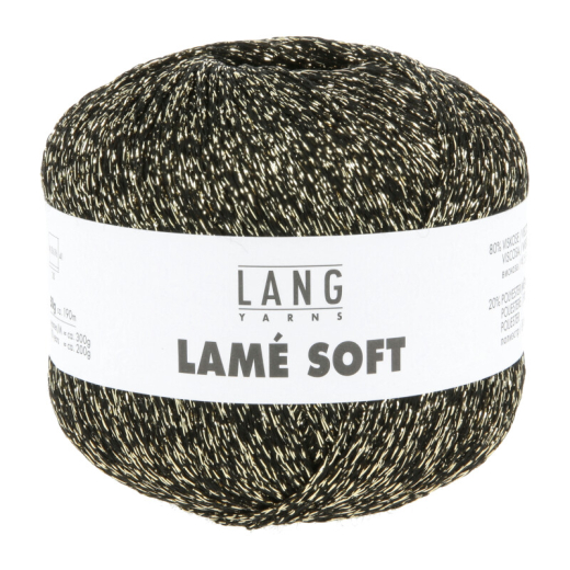 Lamé Soft- schwarz gold
