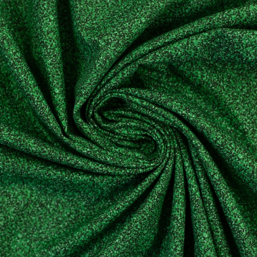 Baumwolle Uni mit Glitter - grün