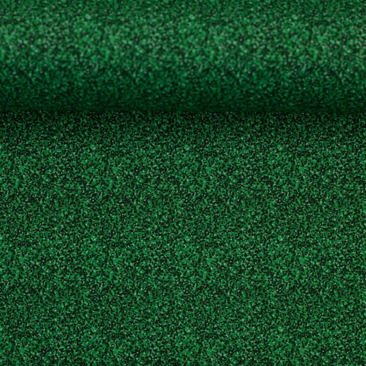 Baumwolle Uni mit Glitter - grün