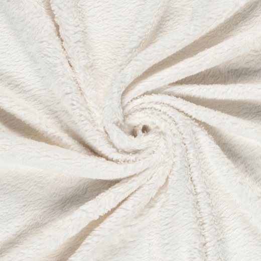 Baumwolle Teddy - wollweiß