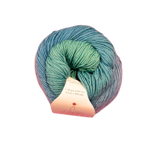 Poema Farbverlauf (Fb. 610 - Blau/aqua)