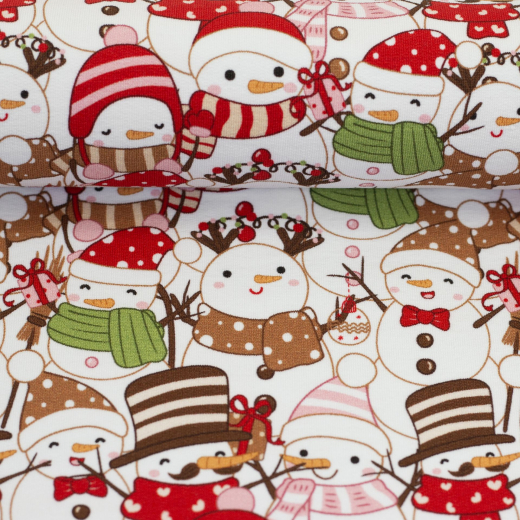 Holly - Sweat angeraut - Schneemänner, weiß