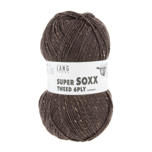 Super Soxx Tweed - 6-fädig - braun