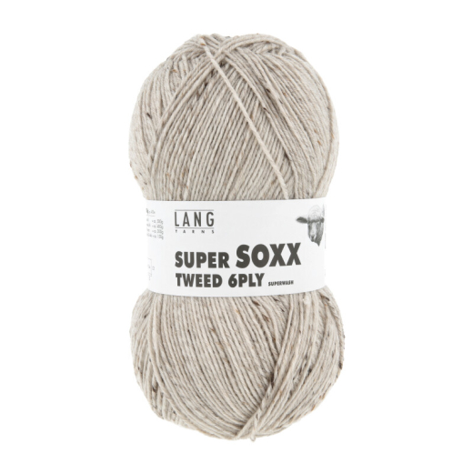 Super Soxx Tweed - 6-fädig - beige