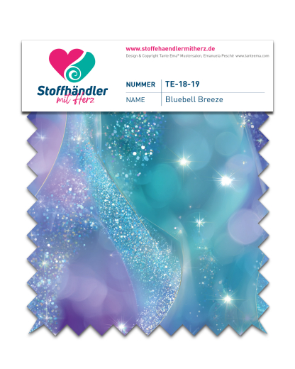 Baumwolljersey Bluebell Breeze - Vorbestellung