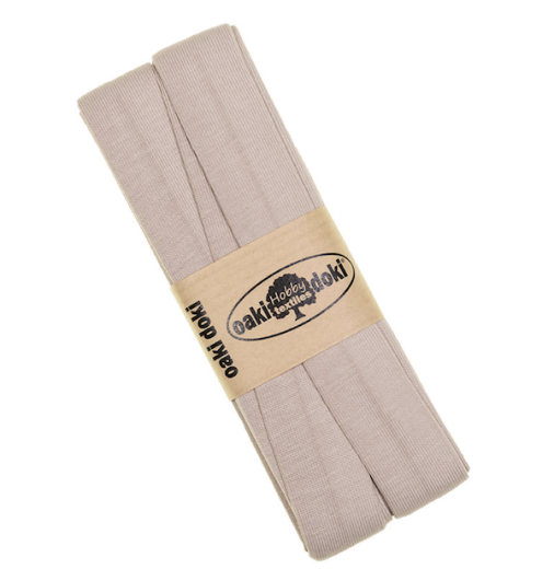Jersey-Schrägband gefalzt 40/20mm beige (fb.054)