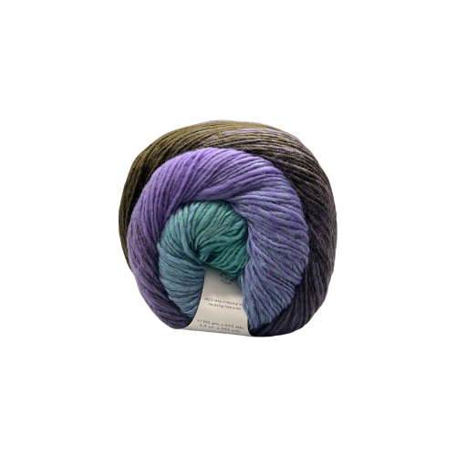 Poema Farbverlauf (Fb. 730 - dunkelgrün/lila/aquablau)