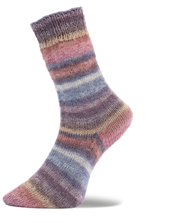 Woolly Hugs Weltrekord Sockenwolle Fb. 03 - beere/bordeaux/jeansblau