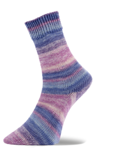 Woolly Hugs Weltrekord Sockenwolle Fb. 04 - rosa/lila/blau