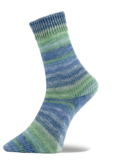 Woolly Hugs Weltrekord Sockenwolle Fb. 05 - hellblau/blau/grün