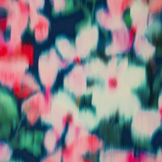 Sizilien - Viskosejersey abstrakt - rosa/dunkelblau/graßgrün