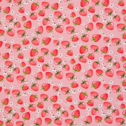 SWAFING • Baumwolljersey Melody - Erdbeeren