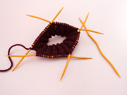 Addi Snake Strumpfstricknadeln Alu orange, 15cm, 2.5mm