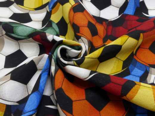 S&W • Deko Druck Fußball •  bunt