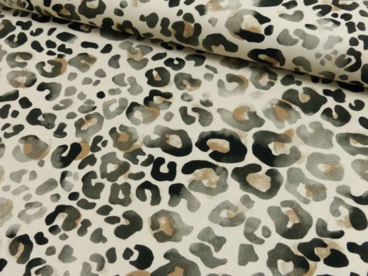 S&W • Canvas Digital Druck Leo •  beige - schwarz