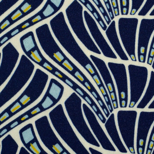 Viskose Vienna Coral by Bienvenido Colorido - dunkelblau - grafisch