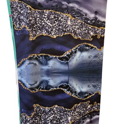 French Terry Galaxy Marbel blue