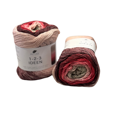 1-2-3 Ideen - Fb. 12 - bordeaux/rosa/creme