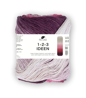 1-2-3 Ideen - Fb. 12 - bordeaux/rosa/creme
