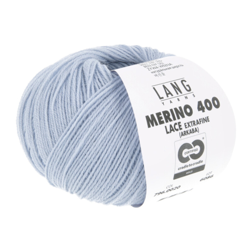 Merino 400 Lace - Fb.20 - babyblau