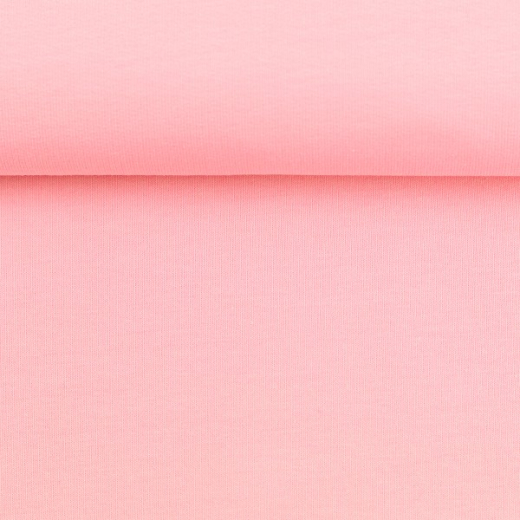 65cm Reststück - Jersey uni pastellrosa (fb.431)