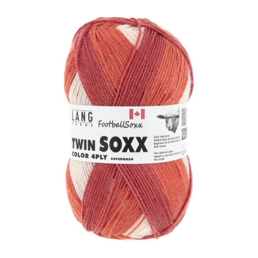 Twin SOXX 4-FACH/4-PLY - Football Soxx in rot/weiß (Fb. 598) - Kanada