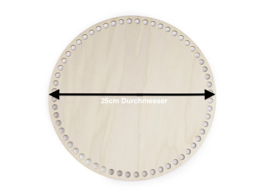 Holzboden für Körbe Ø 25 cm – schlicht