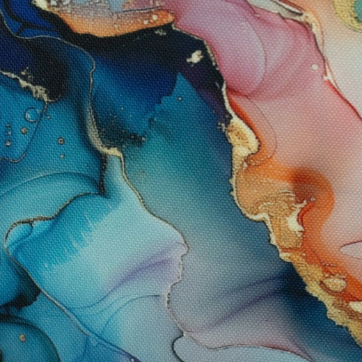 Flowing Bloom - liquid - Liquid, blau/beere/aqua by Sarah Mariam Martindale >60.000, **wasserabweisend**