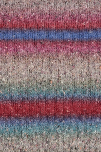 Lang Yarns Galaxy Fb. 03 Blau / Rot / Pink - Merino Alpaka Garn