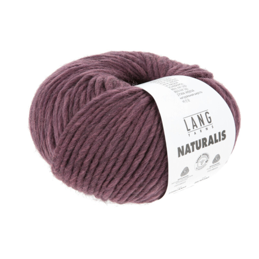 Naturalis Fb. 64 bordeaux – Lang Yarns  - Natürliches Merinogarn mit sanfter Eleganz