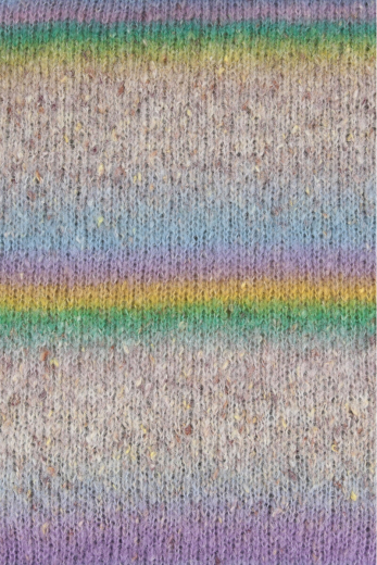 Lang Yarns Galaxy Fb. 02 Hellblau / Lila / Grün - Merino-Alpaka-Garn