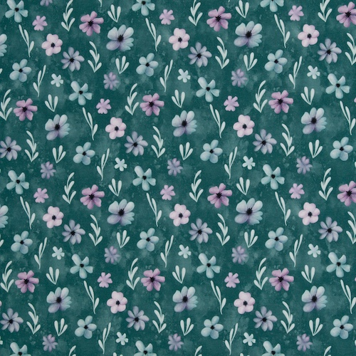 Modal French Terry Velvet Bloom by Mrs. Mint – Swafing