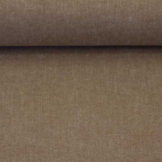 Flanell Baumwolle camel meliert - Hudson von Swafing