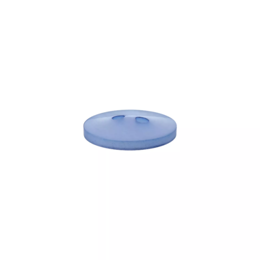 Polyesterknopf hellblau 2-Loch 15 mm