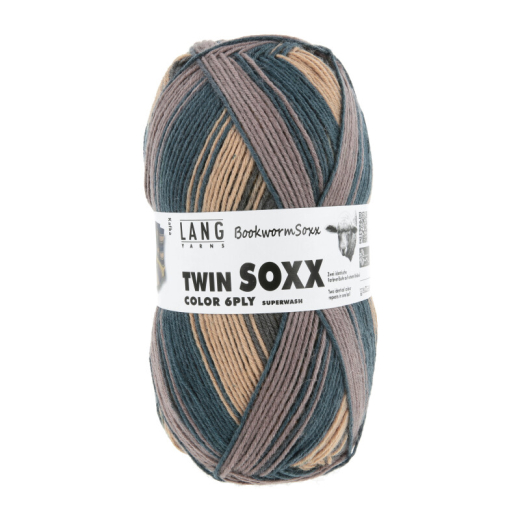 Twin SOXX 6-FACH - olive/navy - Lang Yarns Sockenwolle