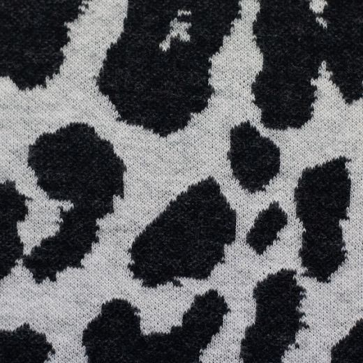 Jacquard Jersey - Leo schwarz/weiß - Emily von Swafing