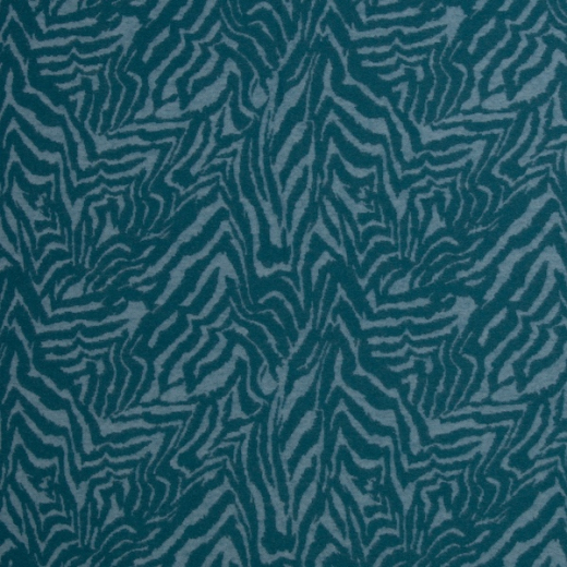 Jacquard Jersey - Tiger provincial blue & Gulf Coast - Emily von Swafing