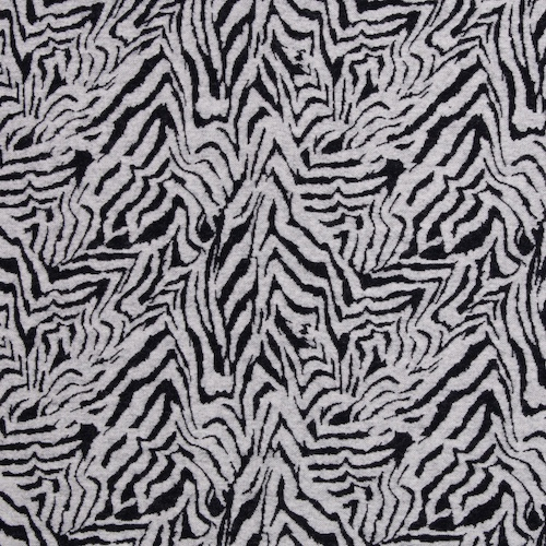 Jacquard Jersey - Tiger schwarz / weiß - Emily von Swafing