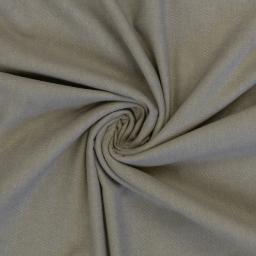 Flanell Baumwolle hellbeige meliert - Hudson von Swafing