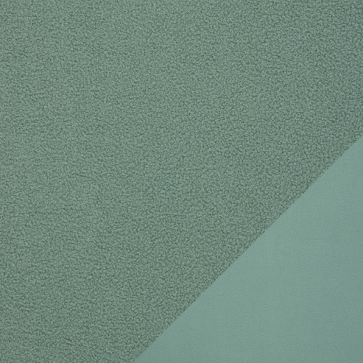 Teddy – Bouclé-Fleece in altmint