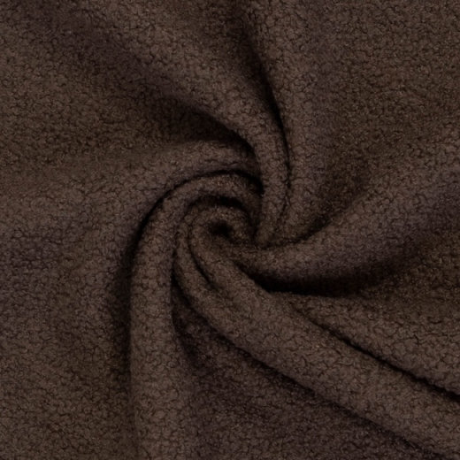 Teddy – Bouclé-Fleece in braun